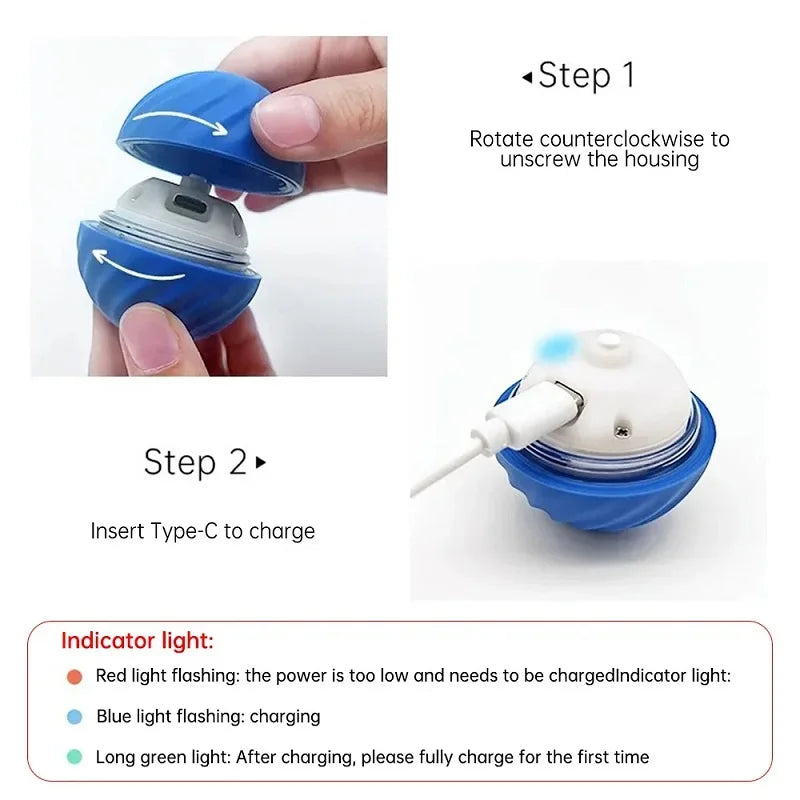 Motion-Activated Smart Pet Ball Toy