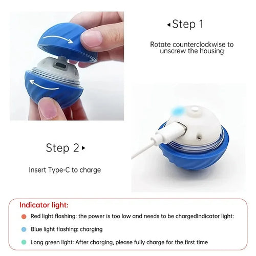 Motion-Activated Smart Pet Ball Toy