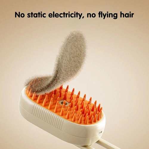 3-in-1 Steam Grooming Brush for Cats & Dogs