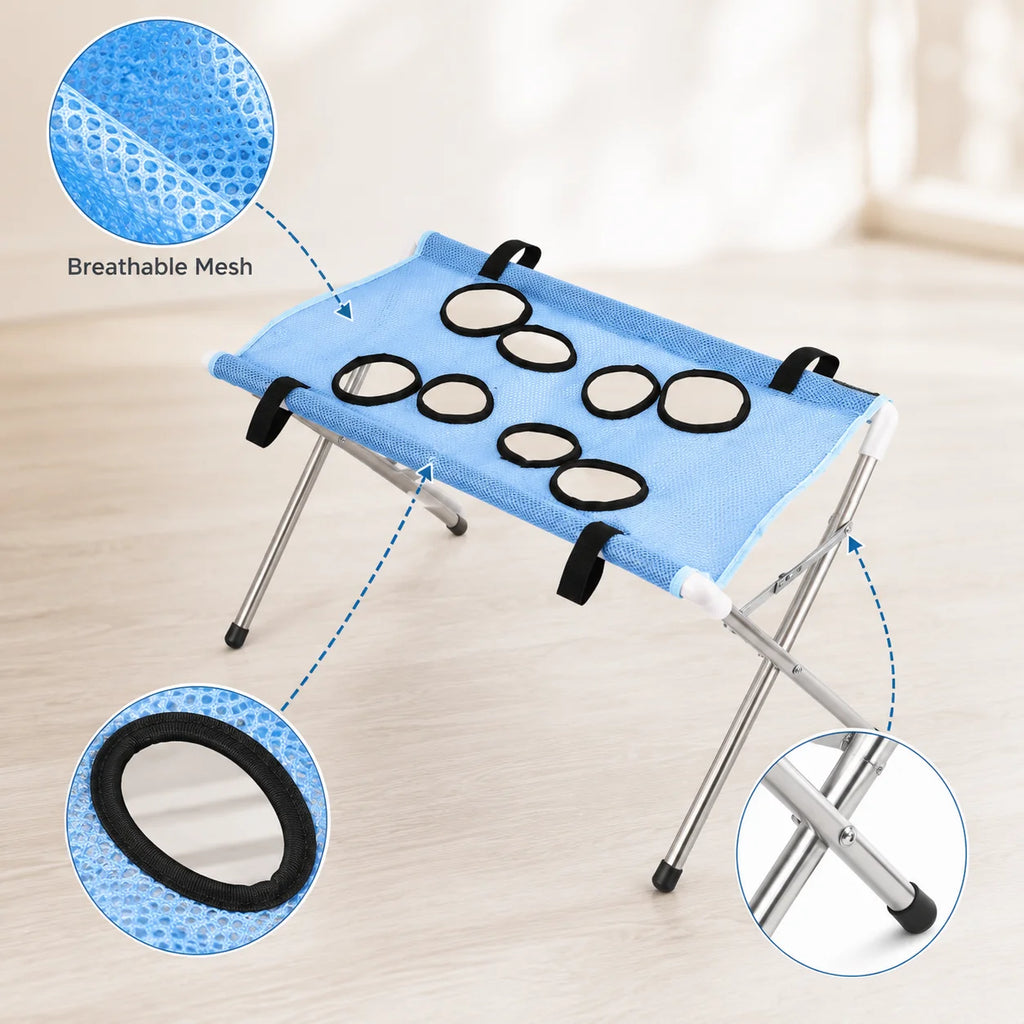 PawEase Foldable Pet Grooming Hammock Stand