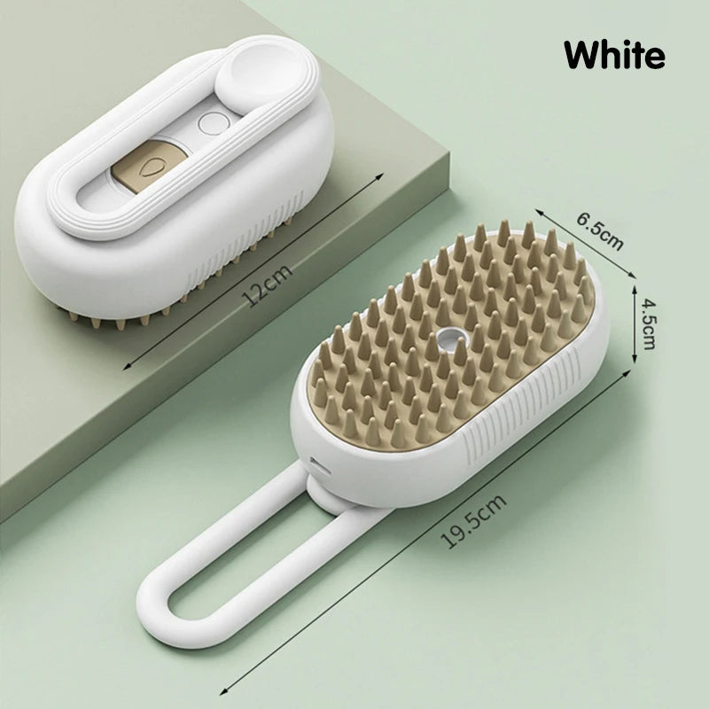 3-in-1 Steam Grooming Brush for Cats & Dogs